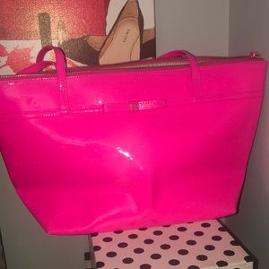 Kate Spade Bright Pink Patent Leather Tote